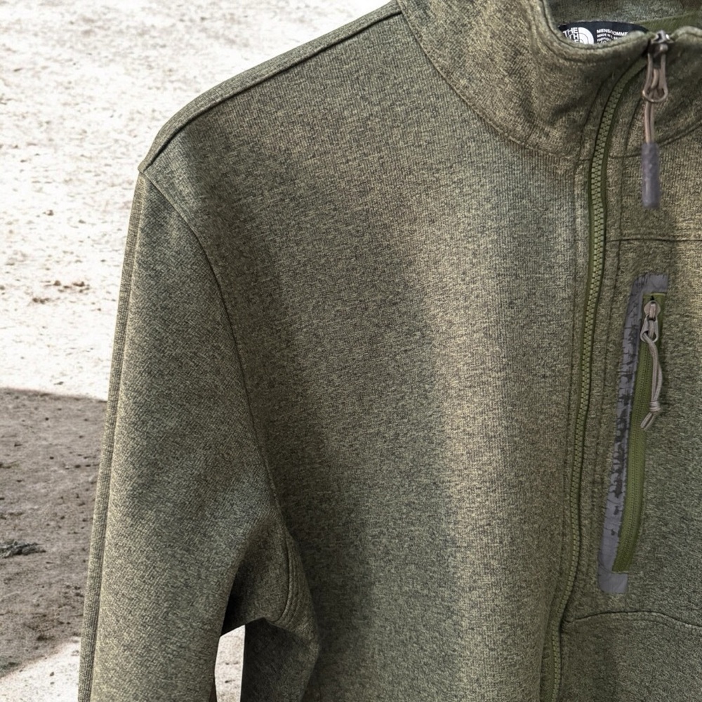 NWOT The North Face Men’s Olive Green Half-Zip Pullover! Large! - Picture 5 of 10